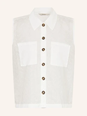 Barbour Bluzka Melody Z Koronki Ażurowej weiss