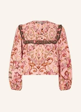 Barbour Bluzka Z Falbankami rosa