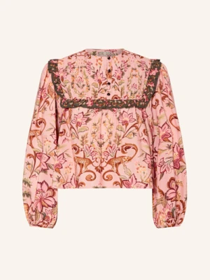 Barbour Bluzka Z Falbankami rosa