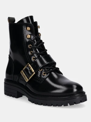 Barbour botki skórzane Ouseburne czarny