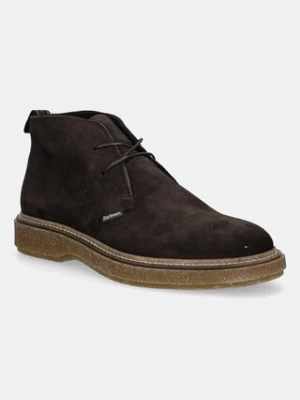 Barbour buty zamszowe Blaine męskie kolor brązowy MFO0820BR97