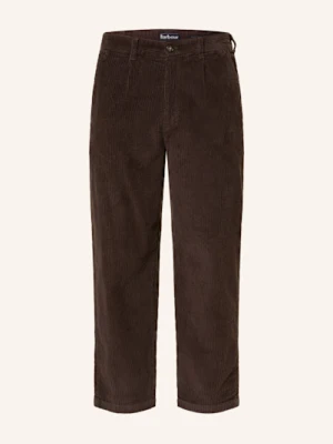 Barbour Chinosy Ze Sztruksu Stretch braun