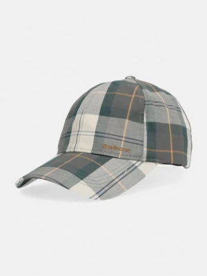 Barbour czapka bejsbolówka męska bawełniana Barbour Telfield zielony