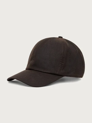 Barbour czapka bejsbolówka męska bawełniana brązowy