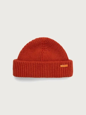 Barbour czapka męska bawełniana Mosely Beanie pomarańczowy