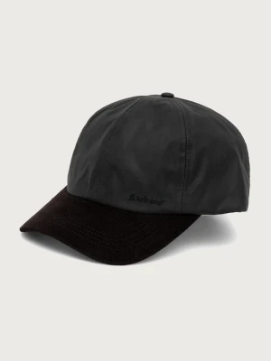 Barbour czapka z daszkiem damska bawełniana zielony