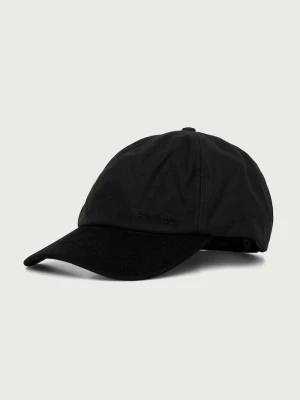 Barbour czapka z daszkiem męska bawełniana czarny