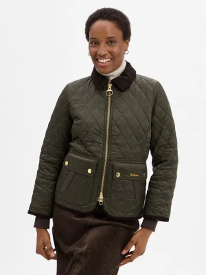Barbour Damska kurtka pikowana - Beadnell Quilt Kobiety Sztuczne włókno zielony jednolity,