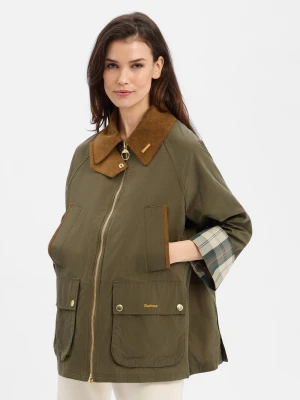 Barbour Damska kurtka przejściowa - Icons Bedale Kobiety zielony jednolity,