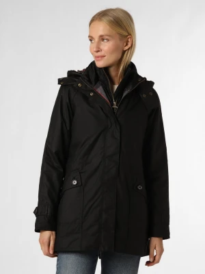Barbour Damska parka funkcyjna Kobiety Bawełna czarny jednolity,