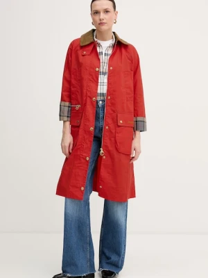 Barbour długa kurtka damska bawełniana Hollington