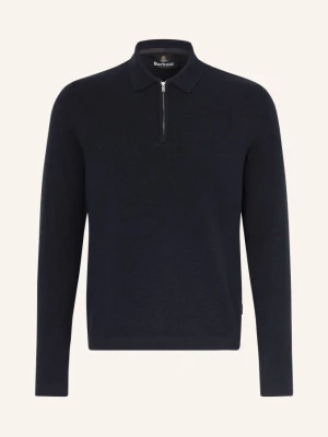 Barbour Dzianinowa Koszulka Polo blau GRANATOWY