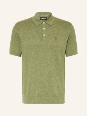 Barbour Dzianinowa Koszulka Polo Muston Z Lnem gruen