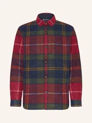 Barbour Flanelowa Koszula Wierzchnia Chapter rot