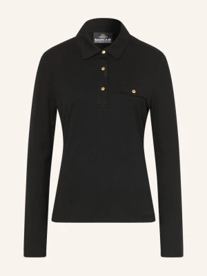 Barbour International Koszulka Polo Z Dżerseju Ramona schwarz CZARNY