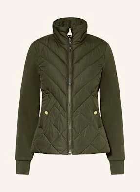 Barbour International Kurtka Pikowana Natalia Z Mieszanki Materiałów gruen