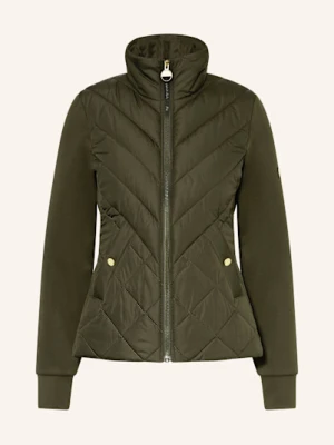 Barbour International Kurtka Pikowana Natalia Z Mieszanki Materiałów gruen