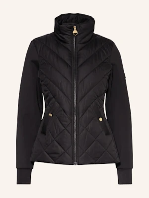 Barbour International Kurtka Pikowana Natalia Z Mieszanki Materiałów schwarz