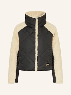 Barbour International Kurtka Pikowana Z Pluszowym Materiałem schwarz