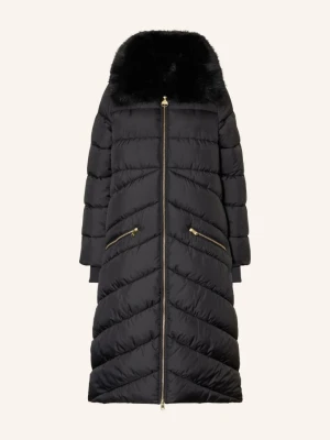Barbour International Płaszcz Pikowany Longline Cyrus schwarz CZARNY
