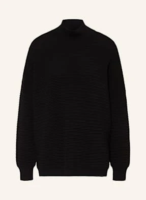 Barbour International Sweter Oversize Kaia schwarz