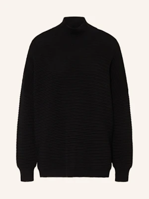 Barbour International Sweter Oversize Kaia schwarz