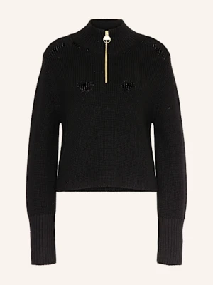 Barbour International Sweter Typu Troyer Kennedy schwarz