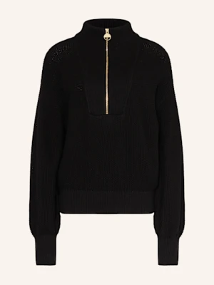 Barbour International Sweter Typu Troyer Rae schwarz