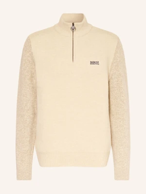 Barbour International Sweter Typu Troyer weiss