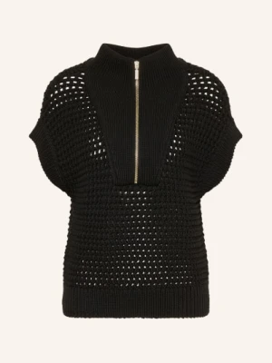 Barbour International Sweter Z Dzianiny Niamh schwarz