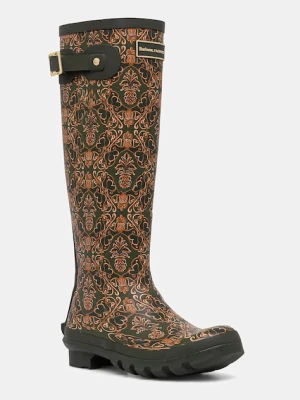 Barbour kalosze Barbour x Farm Rio Cami Wellington damskie kolor zielony LRF0124MI13