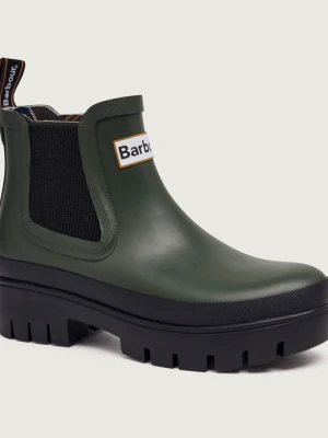 Barbour Kalosze Halton Chelsea oliwkowy