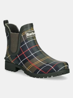 Barbour kalosze Wilton damskie kolor zielony LRF0066TN11