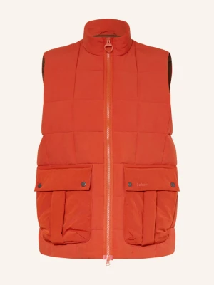 Barbour Kamizelka Pikowana Akeld rot CIEMNOPOMARAŃCZOWY