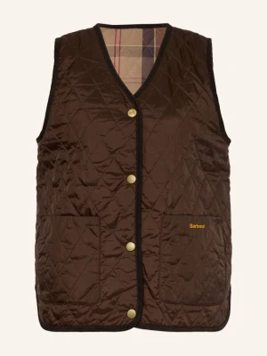 Barbour Kamizelka Pikowana Icons Liner, Dwustronna braun brązowy