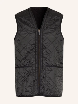Barbour Kamizelka Pikowana schwarz CZARNY