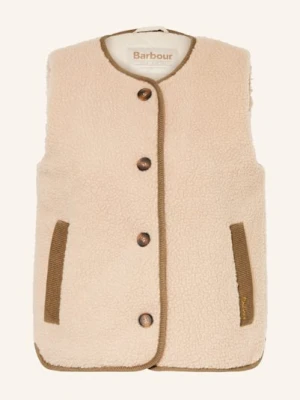 Barbour Kamizelka Z Pluszowego Materiału Luciana beige