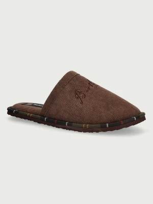 Barbour kapcie męskie Everlee brązowy