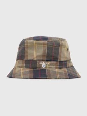 Barbour kapelusz bawełniany Tartan Bucket Hat kolor zielony bawełniany MHA0618