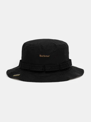 Barbour kapelusz bawełniany Transport Fisherman kolor czarny MHA0908