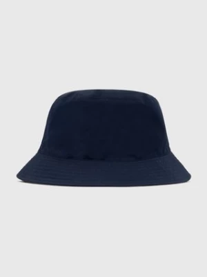 Barbour kapelusz dwustronny Hutton Reversible Bucket Hat kolor granatowy MHA0839