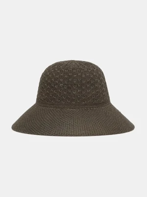 Barbour kapelusz z szerokim rondem damski Zaria zielony