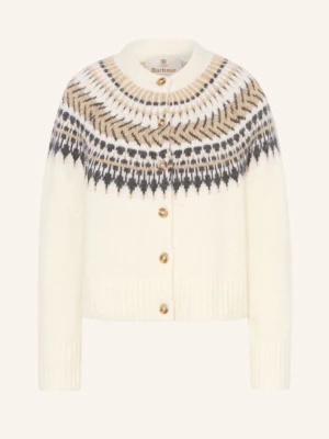 Barbour Kardigan Pauline Z Alpaki weiss biały