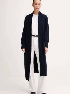 Barbour kardigan z dodatkiem wełny LUNA damski kolor granatowy lekki LKN1661