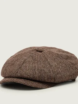 Barbour Kaszkiet FyneTweed Baker Boy | z dodatkiem wełny