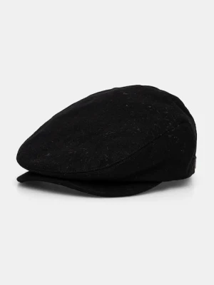 Barbour kaszkiet wełniany kolor czarny wełniany MHA0439