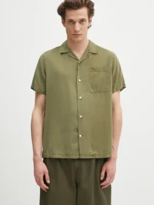 Barbour koszula Barbour Archer Relaxed Fit S/S Shirt męska kolor zielony relaxed MSH5612