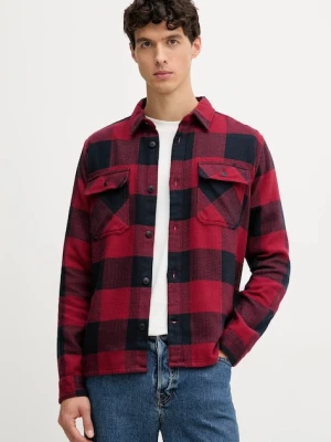 Barbour koszula bawełniana BERTOW męska kolor granatowy regular z kołnierzykiem klasycznym MSH5645