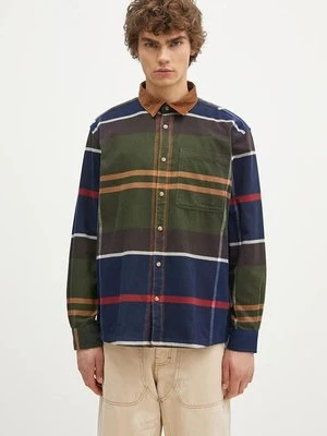 Barbour koszula bawełniana Bushlane OS Tartan Shirt męska relaxed z kołnierzykiem klasycznym MSH5532