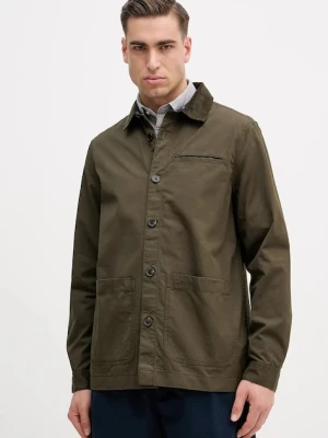 Barbour koszula bawełniana Cole męska kolor zielony regular MOS0411